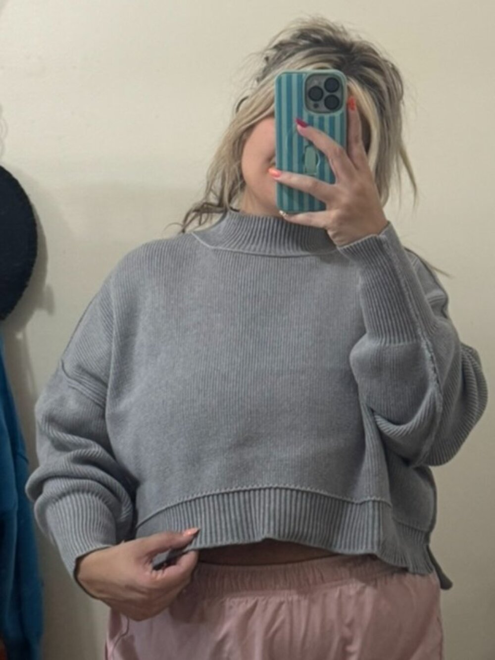 Cropped Zenana Ribbed Sweater L/XL